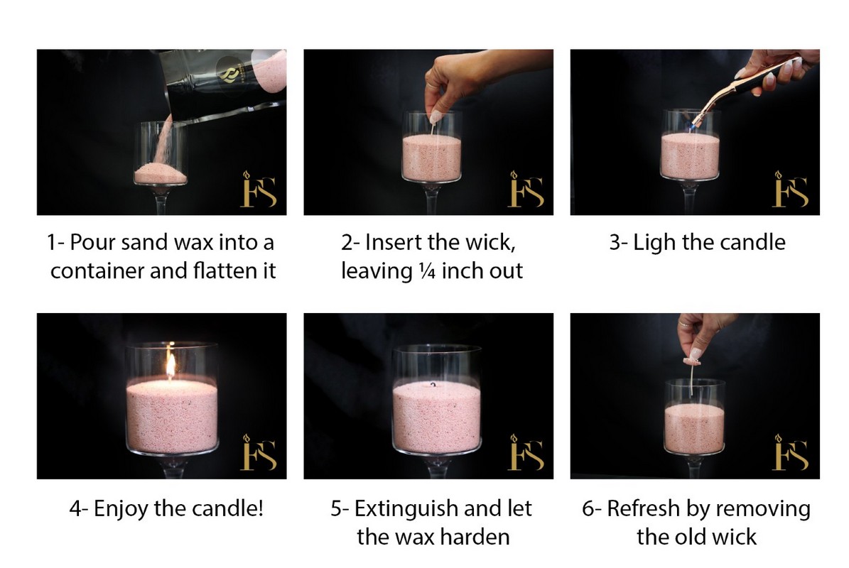 How to Use Sand Candles